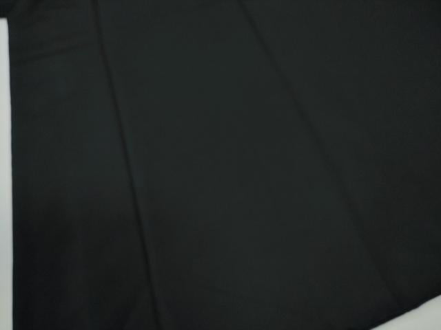 平和屋着物●男性　黒紋付　正絹　逸品　CABC6990yc