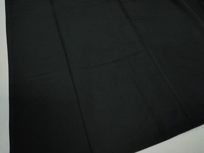 平和屋着物●男性　黒紋付　正絹　逸品　CABC6992yc