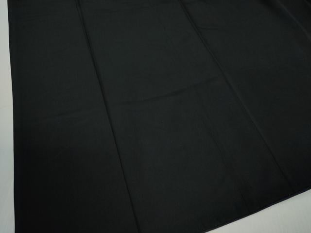 平和屋着物●男性　黒紋付　正絹　逸品　CABC6992yc