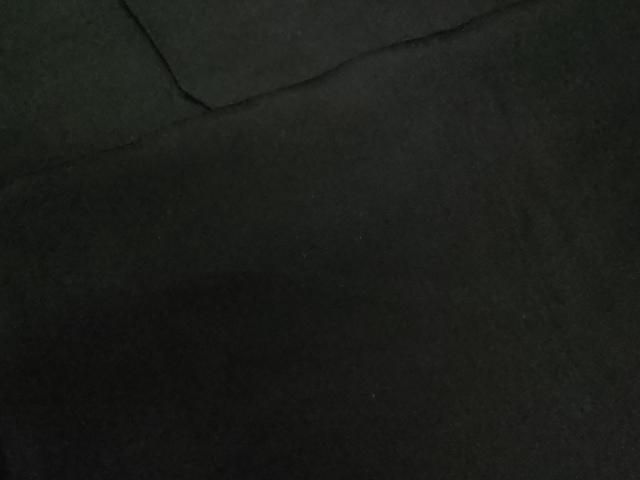 平和屋着物●男性　黒紋付　正絹　逸品　CABC6992yc