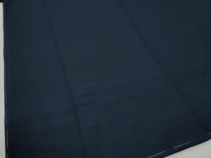 平和屋着物●男性　紬　アンサンブル　色無地　留紺色　羽裏：龍　正絹　逸品　未使用　CABC6993yc