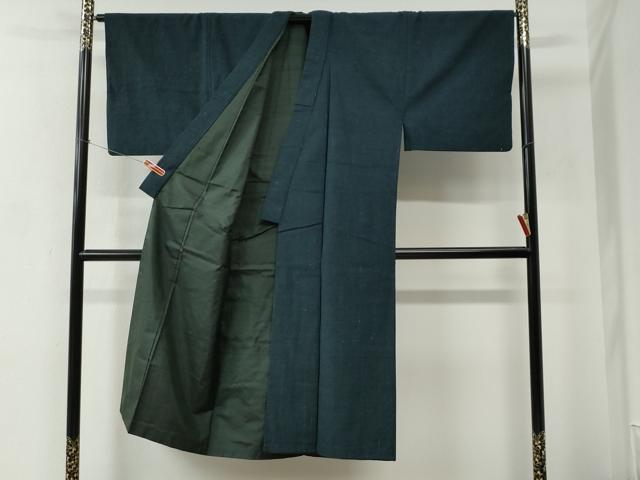平和屋着物●男性　紬　アンサンブル　霞文　正絹　逸品　CABC6996yc