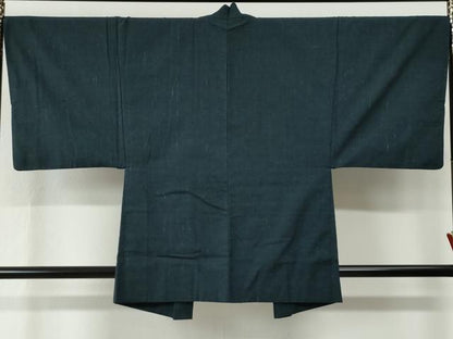 平和屋着物●男性　紬　アンサンブル　霞文　正絹　逸品　CABC6996yc