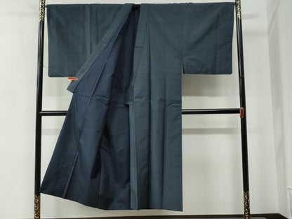 平和屋着物●男性　本場大島紬　アンサンブル　100亀甲　総詰め　羽裏：虎　正絹　逸品　CABC6998yc