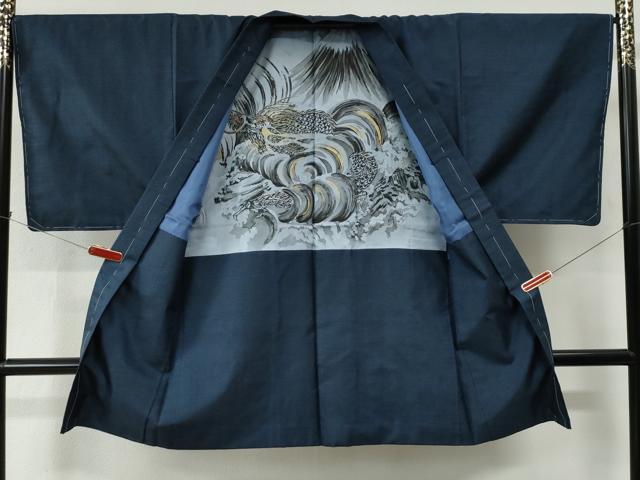 平和屋着物●男性　本場大島紬　アンサンブル　100亀甲　総詰め　正絹　逸品　未使用　CABC6999yc