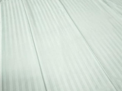 平和屋着物●上質な色無地　縞地紋　藍白色　正絹　逸品　CABC7002yc