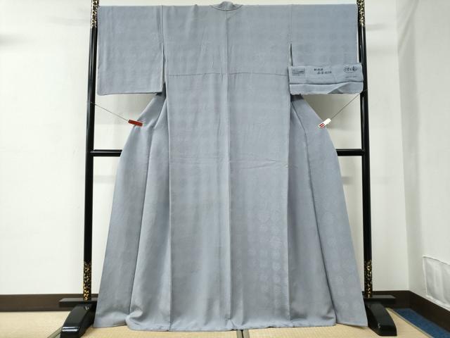 平和屋着物●上質な色無地　伊と幸　松岡姫　承華縮緬　淡藤色　反端付き　ロング丈　正絹　逸品　CABC7004yc