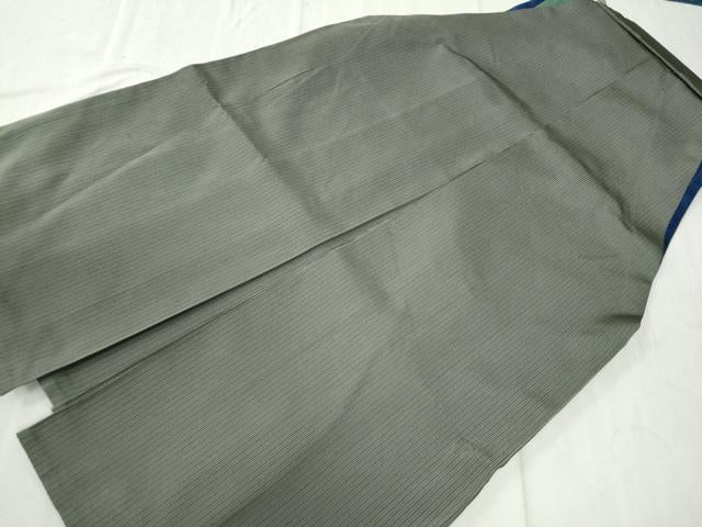 平和屋着物●男性　馬乗り袴　間道　正絹　逸品　CABC7006yc