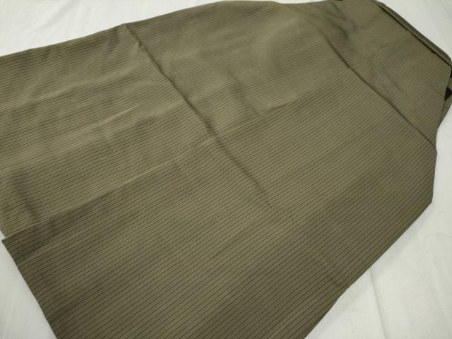 平和屋着物●男性　馬乗り袴　間道　正絹　逸品　CABC7010yc