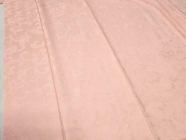 平和屋着物●上質な色無地　更紗花唐草地紋　虹色　ロング丈　正絹　逸品　未使用　CABC7022yc