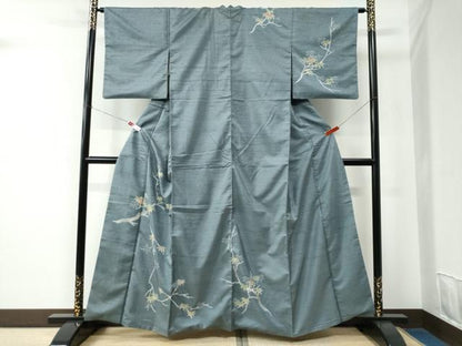 平和屋着物●訪問着　白山紬　楓　暈し染め　正絹　逸品　CABC7036yc