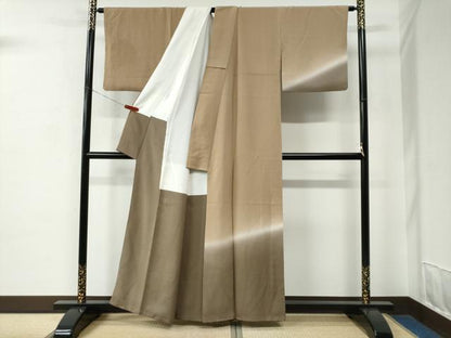平和屋着物●訪問着　霞文　暈し染め　正絹　逸品　CABC7038yc