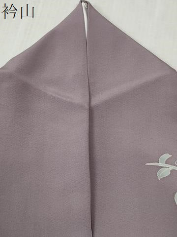 平和屋着物●本加賀友禅作家　鶴見保次　訪問着　枝花文　正絹　逸品　CABC7046yc