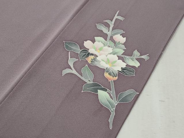 平和屋着物●本加賀友禅作家　鶴見保次　訪問着　枝花文　正絹　逸品　CABC7046yc