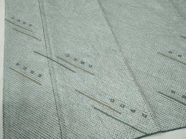 平和屋着物●訪問着　総絞り　刺繍　吉祥文　金糸　正絹　逸品　CABC7050yc