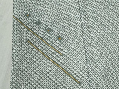 平和屋着物●訪問着　総絞り　刺繍　吉祥文　金糸　正絹　逸品　CABC7050yc