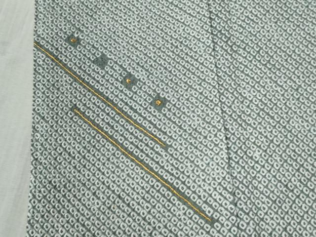 平和屋着物●訪問着　総絞り　刺繍　吉祥文　金糸　正絹　逸品　CABC7050yc