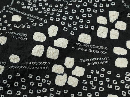 平和屋着物●訪問着　総絞り　枝梅文　黒地　正絹　逸品　未使用　CABC7056yc