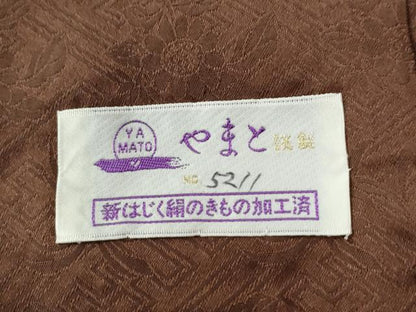平和屋着物●訪問着　総絞り　刺繍　流水御所車吉祥花文　暈し染め　やまと誂製　正絹　逸品　未使用　CABC7059yc