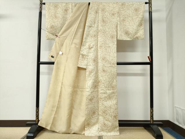 平和屋着物●ファッションブランド　hiromichi nakano　ヒロミチナカノ　小紋　薔薇尽くし　洗える着物　CABC7065yc