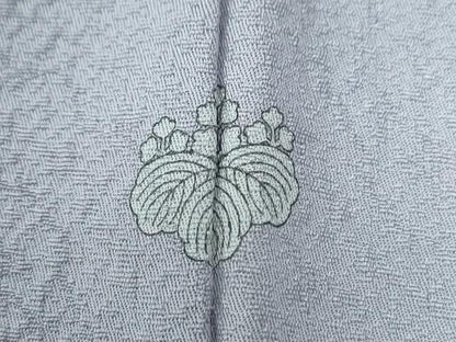 平和屋着物●上質な色無地　牡丹鼠色　正絹　逸品　未使用　CABC7075yc