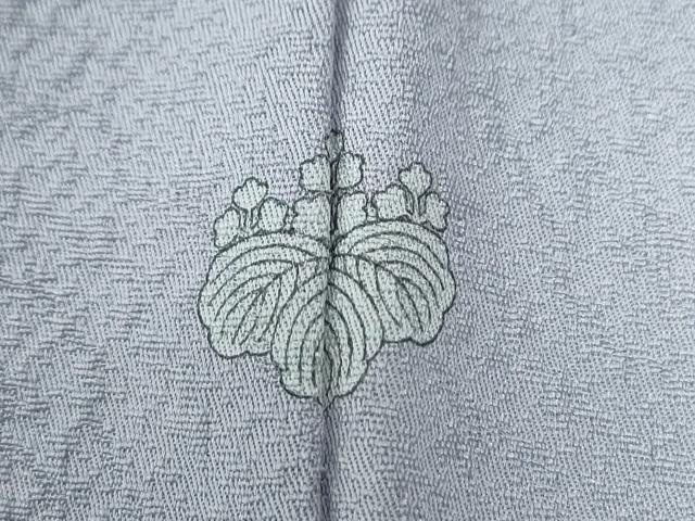 平和屋着物●上質な色無地　牡丹鼠色　正絹　逸品　未使用　CABC7075yc