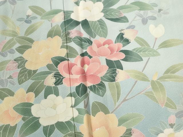 平和屋着物●訪問着　友禅　作家物　枝花文　暈し染め　正絹　逸品　CABC7076yc