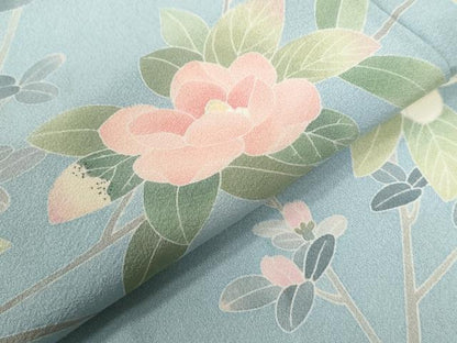平和屋着物●訪問着　友禅　作家物　枝花文　暈し染め　正絹　逸品　CABC7076yc