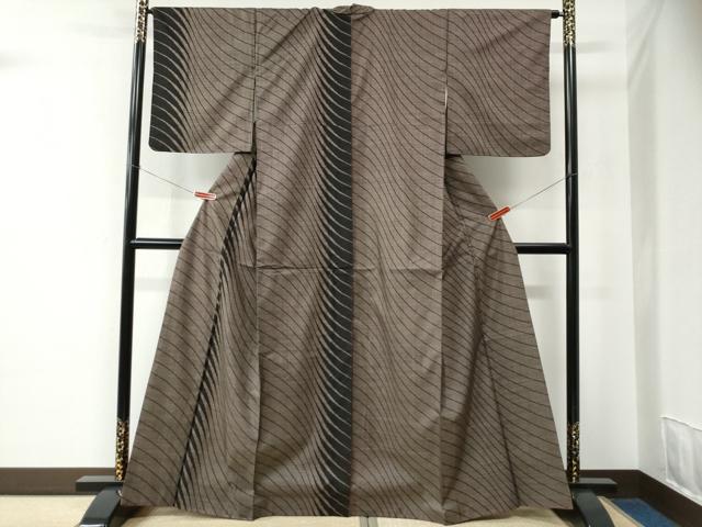 平和屋着物●本場大島紬　7マルキ　吉祥文　正絹　逸品　CABC7077yc