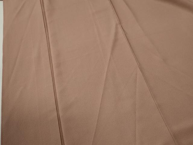 平和屋着物●本草木染作家　瑞寶　色無地　ときがら茶色　正絹　逸品　CABC7078yc