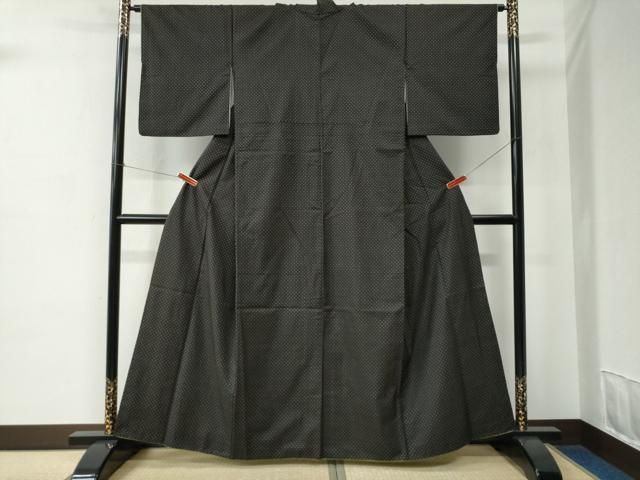 平和屋着物●本場大島紬　絣文様　正絹　逸品　CABC7081yc