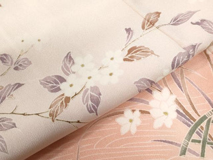 平和屋着物●訪問着　籬枝花文　暈し染め　正絹　逸品　CABC7085yc