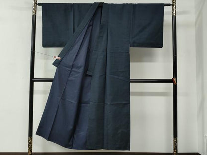 平和屋着物●男性　本場大島紬　アンサンブル　格子　正絹　逸品　CABC7094yc