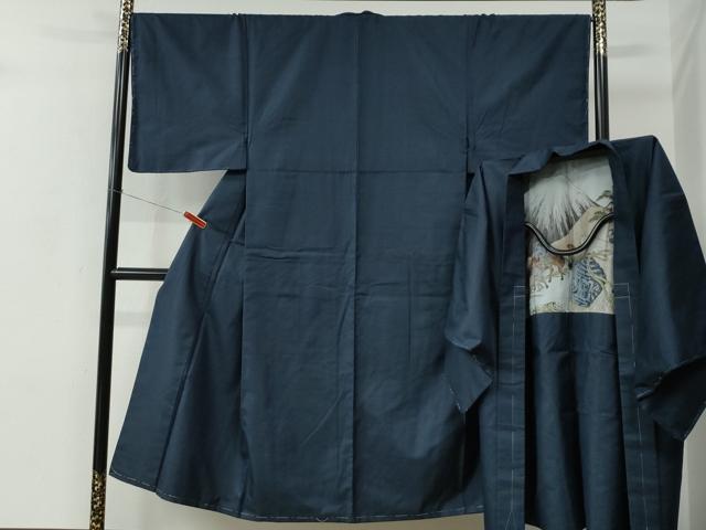 平和屋着物●男性　紬　アンサンブル　100亀甲　総詰め　正絹　逸品　未使用　CABC7095yc