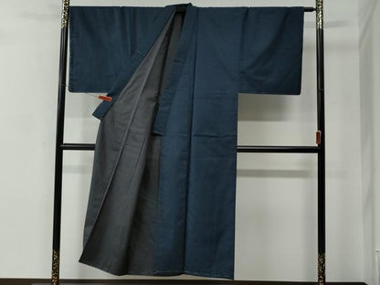 平和屋着物●男性　紬　アンサンブル　100亀甲　総詰め　正絹　逸品　未使用　CABC7095yc