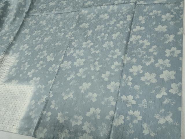 平和屋着物●中国三大刺繍　スワトウ刺繍　総刺繍　訪問着　市松舞桜文　暈し染め　金糸　さが美扱い　正絹　逸品　CABC7098yc