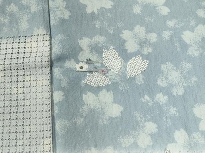 平和屋着物●中国三大刺繍　スワトウ刺繍　総刺繍　訪問着　市松舞桜文　暈し染め　金糸　さが美扱い　正絹　逸品　CABC7098yc