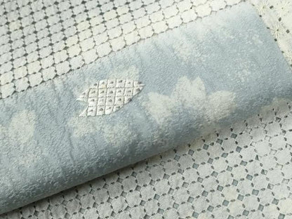 平和屋着物●中国三大刺繍　スワトウ刺繍　総刺繍　訪問着　市松舞桜文　暈し染め　金糸　さが美扱い　正絹　逸品　CABC7098yc