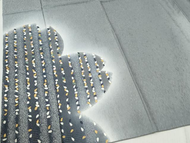 平和屋着物●染色作家　林淳一　訪問着　刺繍　舞桜文　暈し染め　金彩　さが美扱い　正絹　逸品　CABC7100yc