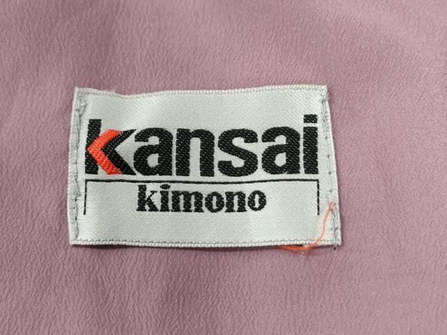 平和屋着物●世界的ファッションデザイナー　山本寛斎　kansaiブランド　小紋　矢羽文　洗える着物　CABC7108yc