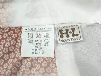 平和屋着物●H・L（アッシュエル）　HENRI-LUC CHAPUIS　小紋　舞花文　金彩　洗える着物　CABC7110yc