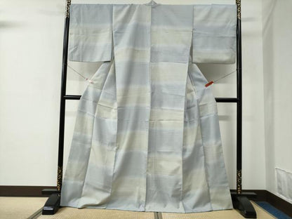 平和屋着物●小紋　霞文　暈し染め　ロング丈　洗える着物　CABC7114yc