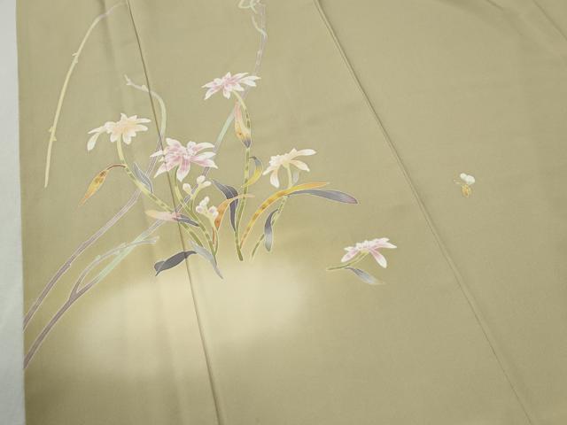 平和屋着物●京加賀友禅　百貫石峰　訪問着　枝花文　暈し染め　正絹　逸品　CABC7119yc