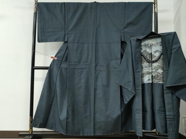 平和屋着物●男性　本場大島紬　アンサンブル　100亀甲　総詰め　正絹　逸品　未使用　CABC7121yc