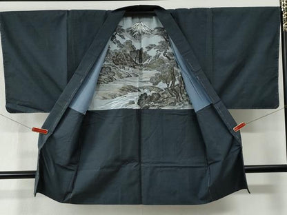 平和屋着物●男性　本場大島紬　アンサンブル　100亀甲　総詰め　正絹　逸品　未使用　CABC7121yc