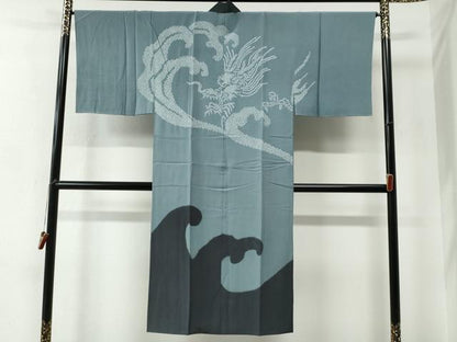 平和屋着物●男性　紬　アンサンブル・長襦袢セット　色無地　褐返色　正絹　逸品　CABC7127yc