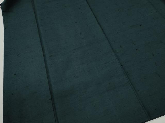 平和屋着物●男性　紬　アンサンブル・長襦袢セット　色無地　褐返色　正絹　逸品　CABC7127yc