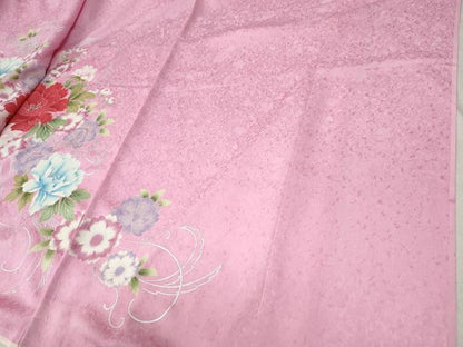 平和屋着物●豪華振袖　牡丹花文　暈し染め　金彩　仮絵羽　逸品　未使用　CABC7133yc