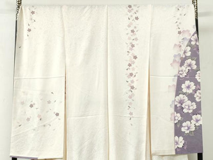 平和屋着物●豪華振袖　舞桜文　暈し染め　金彩　仮絵羽　逸品　未使用　CABC7140yc