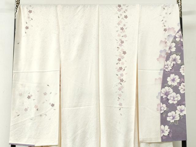 平和屋着物●豪華振袖　舞桜文　暈し染め　金彩　仮絵羽　逸品　未使用　CABC7140yc